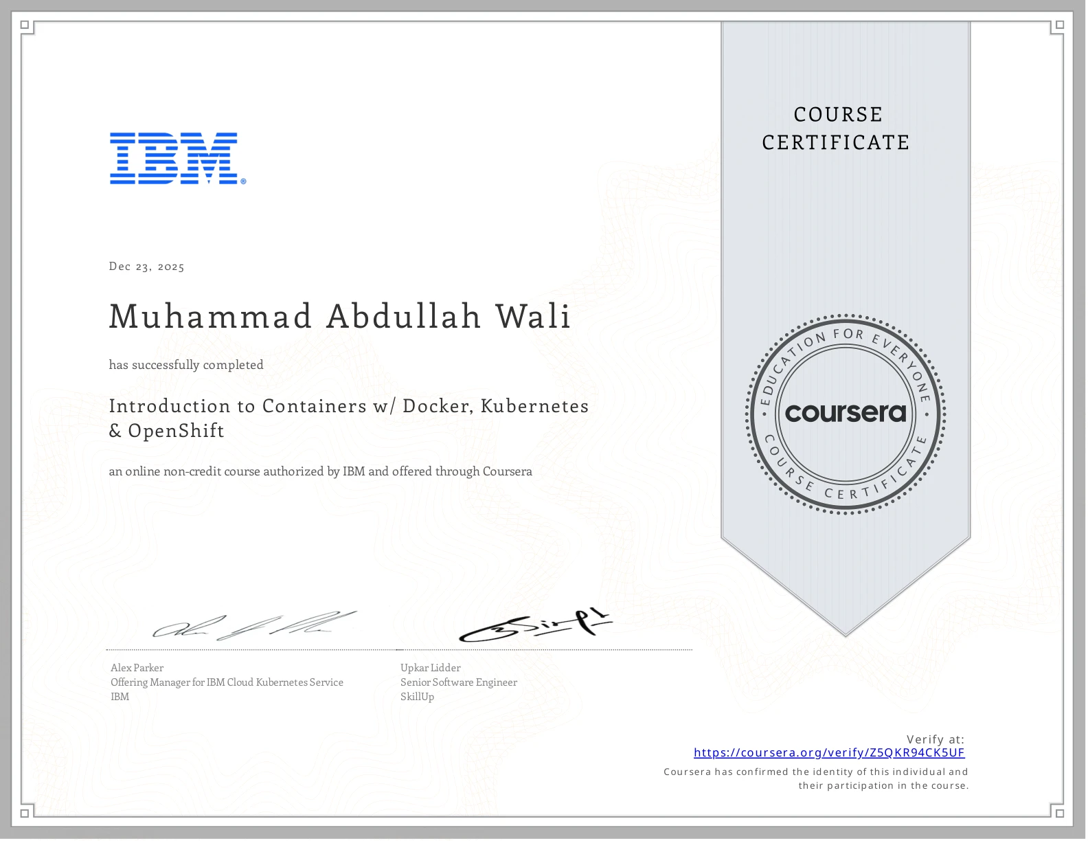 Introduction to Containers w Docker, Kubernetes